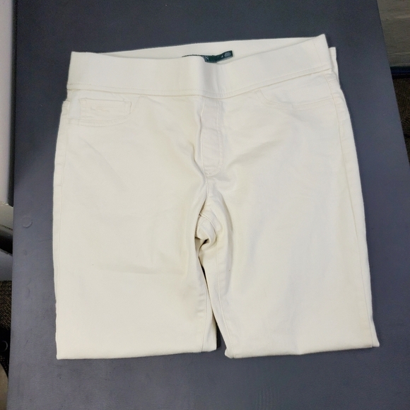 Lauren Ralph Lauren Modern Legging Women's Size 12 White Cream - Picture 16 of 16